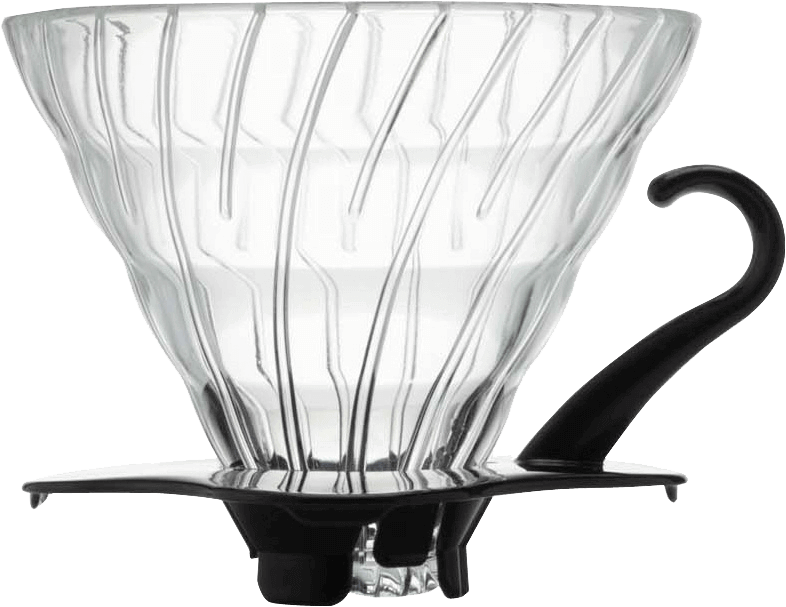 Glass Coffee Dripper V60 03 Black