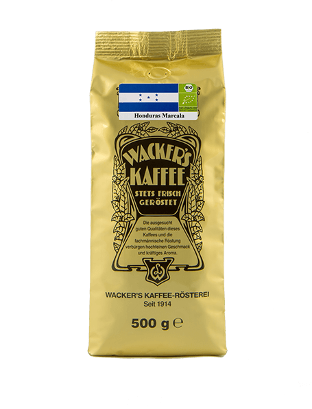 Wacker's Kaffee Honduras Marcala Bio in Goldtüte