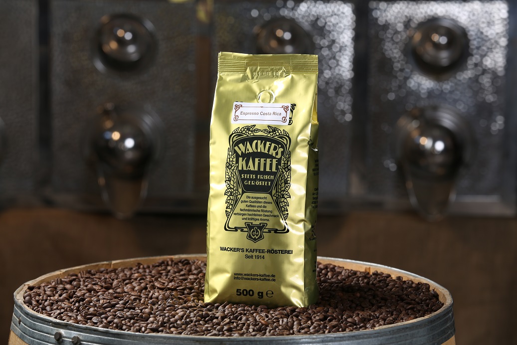 Wacker's Kaffee Espresso Costa Rica Bohnen